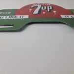 Vintage 7 Up Soda License Plate Topper – Drive Safe Sign Ad on Automobile Topper - Image 11