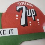Vintage 7 Up Soda License Plate Topper – Drive Safe Sign Ad on Automobile Topper - Image 5