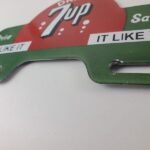 Vintage 7 Up Soda License Plate Topper – Drive Safe Sign Ad on Automobile Topper - Image 10