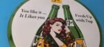 Vintage 7 Up Soda Sign – Advertisement Piggly General Store Porcelain Gas Sign - Image 6
