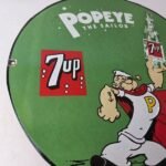 Vintage 7 Up Soda Sign – Advertisement Piggly General Store Porcelain Gas Sign - Image 6