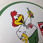 Vintage 7 Up Soda Sign – Advertisement Porcelain Gas Service Station Ad Sign - Image 5