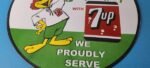 Vintage 7 Up Soda Sign – Advertisement Rooster Porcelain Gas Station Sign - Image 12