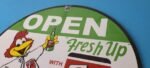 Vintage 7 Up Soda Sign – Advertisement Rooster Porcelain Gas Station Sign - Image 8