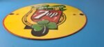 Vintage 7 Up Soda Sign – Porcelain Grocery Piggly Store Gas Oil Pump Plate Sign - Image 11