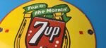 Vintage 7 Up Soda Sign – Porcelain Grocery Piggly Store Gas Oil Pump Plate Sign - Image 13