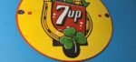 Vintage 7 Up Soda Sign – Porcelain Grocery Piggly Store Gas Oil Pump Plate Sign - Image 7