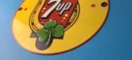 Vintage 7 Up Soda Sign – Porcelain Grocery Piggly Store Gas Oil Pump Plate Sign - Image 10