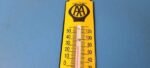 Vintage AAA Auto Insurance Sign – Service Gas Pump Sign on Porcelain Thermometer - Image 13