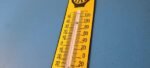 Vintage AAA Auto Insurance Sign – Service Gas Pump Sign on Porcelain Thermometer - Image 9