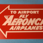 Vintage Aeronca Airplanes Sign – Aviation Single Engine Gas Pump Porcelain Sign