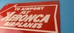 Vintage Aeronca Airplanes Sign – Aviation Single Engine Gas Pump Porcelain Sign - Image 9