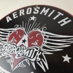 Vintage Aerosmith Rock & Roll Porcelain Sign – Winged Heart Logo Sign - Image 12