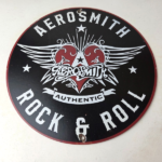 Vintage Aerosmith Rock & Roll Porcelain Sign – Winged Heart Logo Sign - Image 15