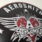 Vintage Aerosmith Rock & Roll Porcelain Sign – Winged Heart Logo Sign - Image 5