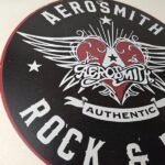 Vintage Aerosmith Rock & Roll Porcelain Sign – Winged Heart Logo Sign - Image 6