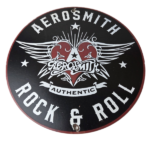 Vintage Aerosmith Rock & Roll Porcelain Sign – Winged Heart Logo Sign - Image 2