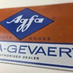 Vintage Agfa Gevaert Sign – Photos Camera Manufacturer Gas Pump Porcelain Sign - Image 4