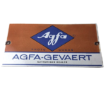 Vintage Agfa Gevaert Sign – Photos Camera Manufacturer Gas Pump Porcelain Sign
