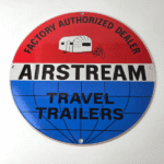 Vintage Airstream Sign – Travel Trailer RV Gas Airplane Porcelain Sign - Image 8