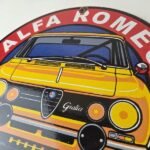 Vintage Alfa Romeo Milano Sign – Porcelain Dealership Gas Pump Italian Sign - Image 12