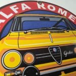 Vintage Alfa Romeo Milano Sign – Porcelain Dealership Gas Pump Italian Sign - Image 5