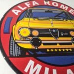 Vintage Alfa Romeo Milano Sign – Porcelain Dealership Gas Pump Italian Sign - Image 6