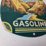 Vintage Alta Gasoline Sign – Gas Pump Service National Park Porcelain Sign - Image 11