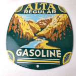 Vintage Alta Gasoline Sign – Gas Pump Service National Park Porcelain Sign - Image 15
