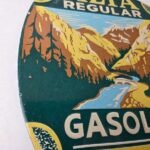 Vintage Alta Gasoline Sign – Gas Pump Service National Park Porcelain Sign - Image 6