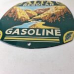 Vintage Alta Gasoline Sign – Gas Pump Service National Park Porcelain Sign - Image 10