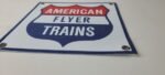 Vintage American Flyer Trains Sign – Lionel Railroad Porcelain Gas Pump Sign - Image 11