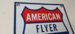 Vintage American Flyer Trains Sign – Lionel Railroad Porcelain Gas Pump Sign - Image 5