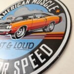 Vintage American Muscle Fast Loud Porcelain Signs – Muscle Car Hot Rod Signs - Image 13