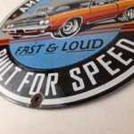 Vintage American Muscle Fast Loud Porcelain Signs – Muscle Car Hot Rod Signs - Image 14