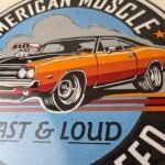Vintage American Muscle Fast Loud Porcelain Signs – Muscle Car Hot Rod Signs - Image 4