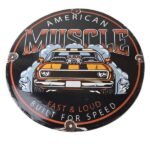 Vintage American Muscle Sign – Old Automobile Car Service Station Gas Sign