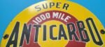 VINTAGE ANTICARBO OIL CO PORCELAIN MILE GASOLINE SERVICE STATION PUMP PLATE SIGN - Image 3