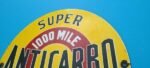 VINTAGE ANTICARBO OIL CO PORCELAIN MILE GASOLINE SERVICE STATION PUMP PLATE SIGN - Image 8