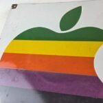 Vintage Apple Computers Sign – Authorized Dealer Service Gas Porcelain Sign - Image 3