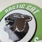 Vintage Arctic Cat Snowmobiles Sign – Sales Winter Sled Porcelain Gas Pump Sign - Image 12