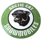 Vintage Arctic Cat Snowmobiles Sign – Sales Winter Sled Porcelain Gas Pump Sign - Image 2