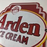Vintage Arden Ice Cream Porcelain Sign – Gas Pump Advertising Sale Sign - Image 12