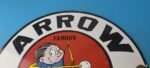 Vintage Arrow Oils Sign – Porcelain Premium Gasoline Pump Plate Sign - Image 8