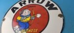 Vintage Arrow Oils Sign – Porcelain Premium Gasoline Pump Plate Sign - Image 9