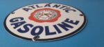 Vintage Atlantic Gasoline Sign – Gas Service Station Pump Porcelain Sign - Image 11