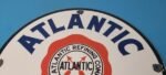 Vintage Atlantic Gasoline Sign – Gas Service Station Pump Porcelain Sign - Image 13