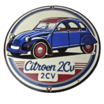 Vintage Automobiles Citroën Porcelain Sign – Gas Pump Sales Service Sign - Image 2