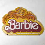 Vintage Barbie Mattel Toys Sign – Porcelain Advertisement Store Gas Pump Sign - Image 13