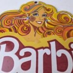 Vintage Barbie Mattel Toys Sign – Porcelain Advertisement Store Gas Pump Sign - Image 3